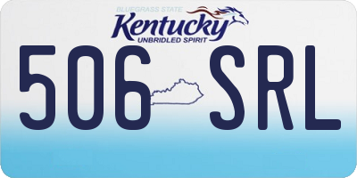 KY license plate 506SRL