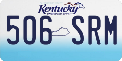 KY license plate 506SRM