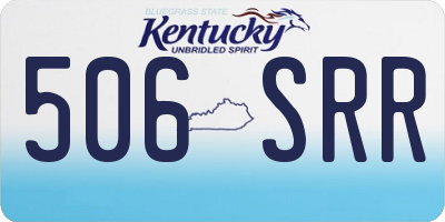 KY license plate 506SRR