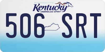 KY license plate 506SRT
