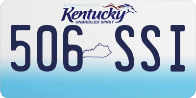 KY license plate 506SSI