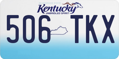 KY license plate 506TKX