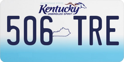 KY license plate 506TRE