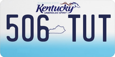 KY license plate 506TUT