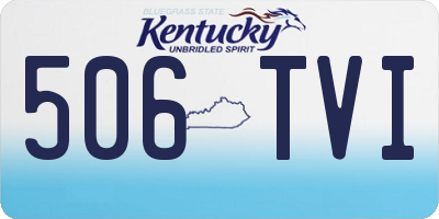 KY license plate 506TVI