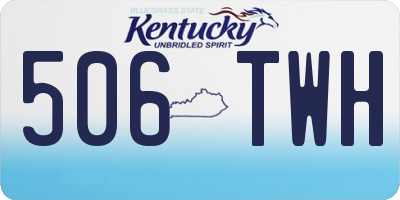 KY license plate 506TWH