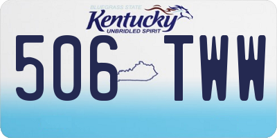 KY license plate 506TWW