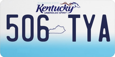 KY license plate 506TYA