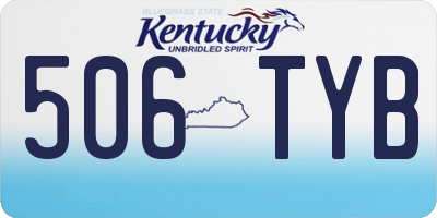 KY license plate 506TYB