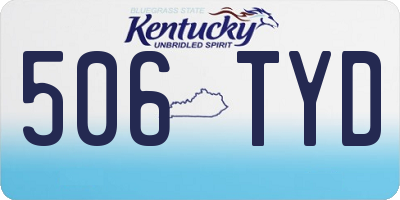 KY license plate 506TYD