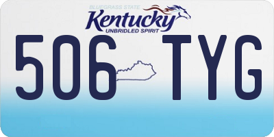 KY license plate 506TYG