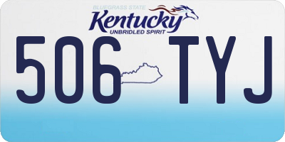 KY license plate 506TYJ