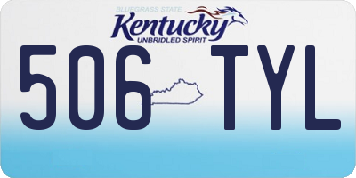 KY license plate 506TYL