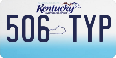 KY license plate 506TYP