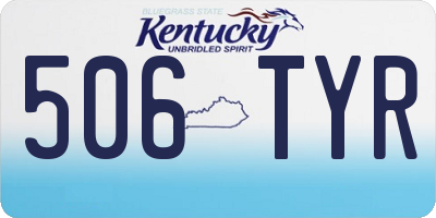 KY license plate 506TYR