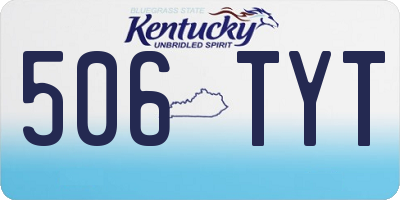 KY license plate 506TYT