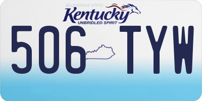 KY license plate 506TYW