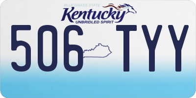 KY license plate 506TYY