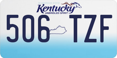 KY license plate 506TZF