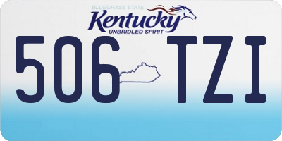 KY license plate 506TZI