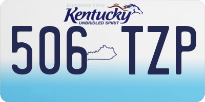 KY license plate 506TZP