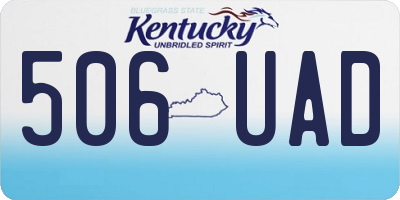 KY license plate 506UAD