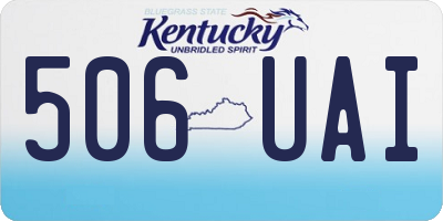 KY license plate 506UAI