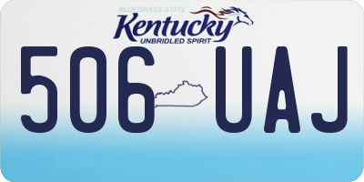 KY license plate 506UAJ