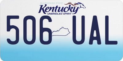 KY license plate 506UAL