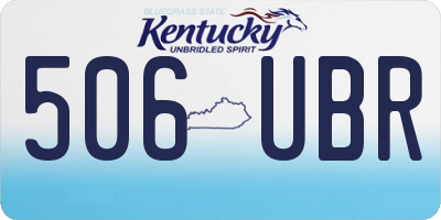 KY license plate 506UBR