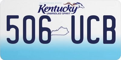 KY license plate 506UCB