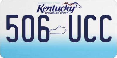 KY license plate 506UCC
