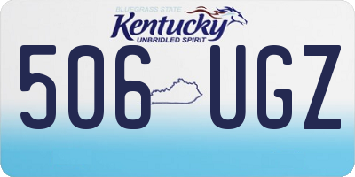 KY license plate 506UGZ