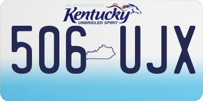 KY license plate 506UJX
