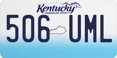 KY license plate 506UML