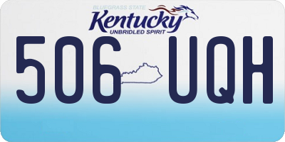 KY license plate 506UQH