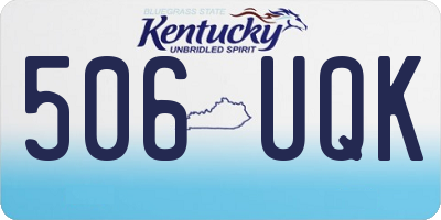 KY license plate 506UQK