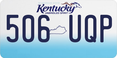 KY license plate 506UQP