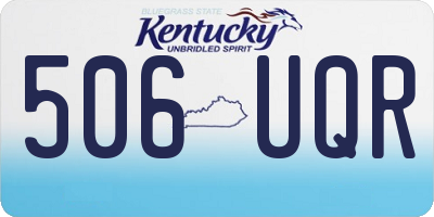 KY license plate 506UQR