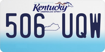 KY license plate 506UQW