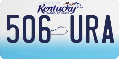 KY license plate 506URA