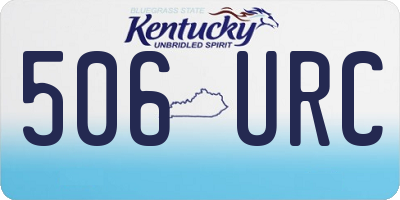 KY license plate 506URC