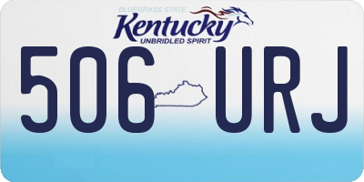 KY license plate 506URJ