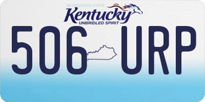 KY license plate 506URP
