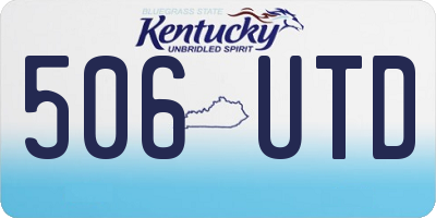 KY license plate 506UTD