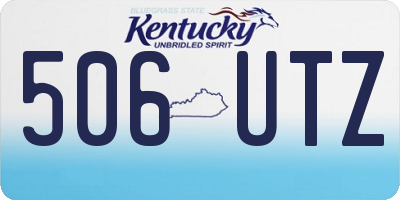 KY license plate 506UTZ