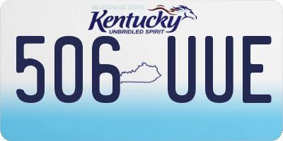 KY license plate 506UUE
