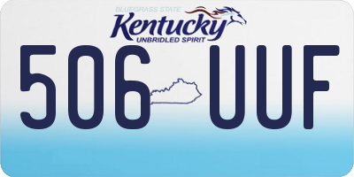 KY license plate 506UUF