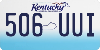 KY license plate 506UUI
