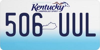 KY license plate 506UUL